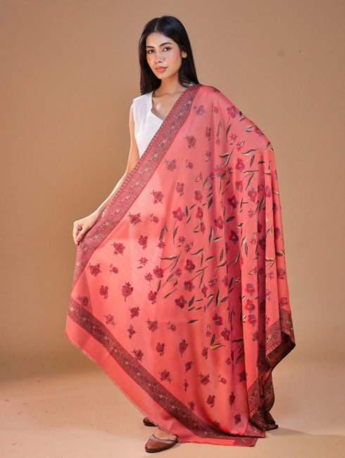 Women's Kani Floral Wool Shawl